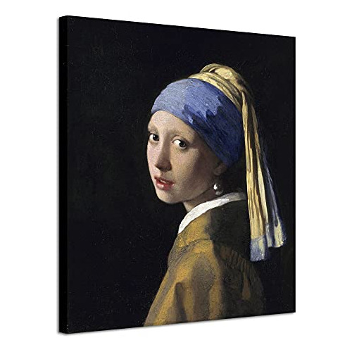 Arte Lienzo Chica Del Arete De Perla De Jan Vermeer, Re...