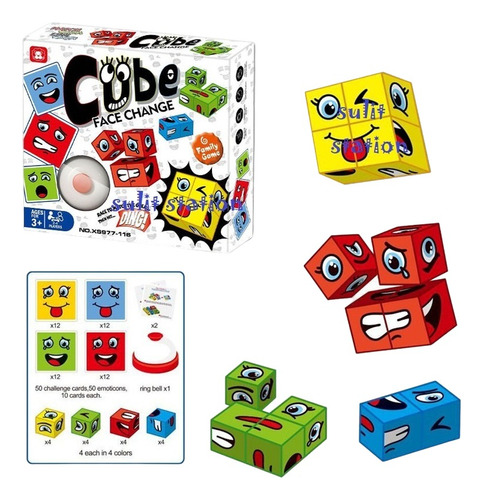 Puzzle De Expresiones Con Campana Juguete Juego Didáctico 