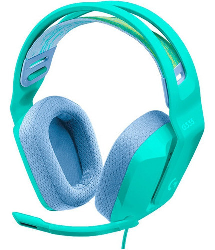 Audífonos Gamer Logitech G Series G335 Mint/menta