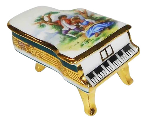 Caja Decorativa Limoges France Piano 3.4x6x4.5 Cm