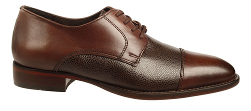 Zapato Formal Hombre Gino Derby Oxford Piel Cuero Elegantes