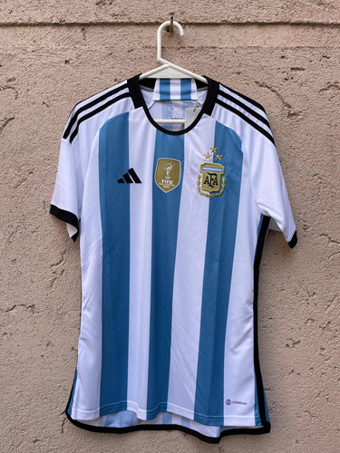 Camiseta Argentina 2022 23 Mundial Tres Estrellas Qatar