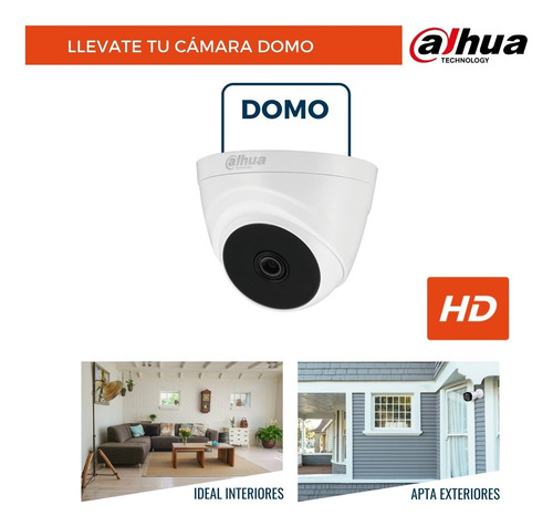 Imagen 3 de 10 de Camara De Seguridad Dahua 1mp 720p Minidomo 2.8mm Ir 20m Hdc