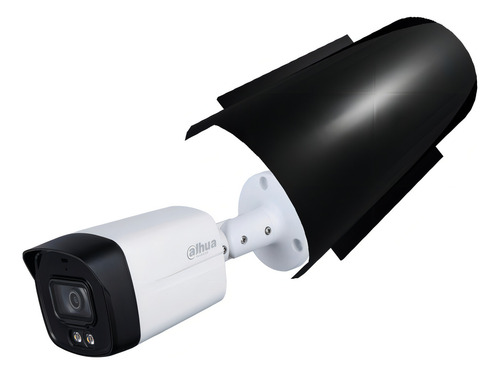 Dahua Cámara Bullet Hfw1239tlm-plus-atenea2 Full Color 2 Mp Con Protección Antivandálica Y Letrero Disuasivo Super Adapt Wdr Real 130 Db Microfono Integrado Lente De 3.6mm Led 40m Hfw1239tlm Ip67