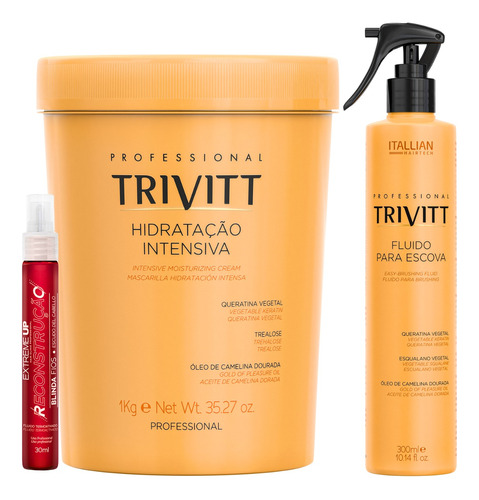 Hidratação Intensiva Trivitt 1kg + Fluido Para Escova