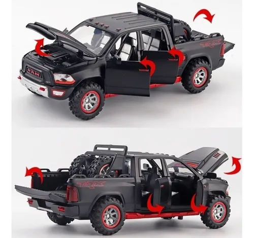 Vehículo Miniatura Dodge Ram Trx Con Puertas Que Se Abren