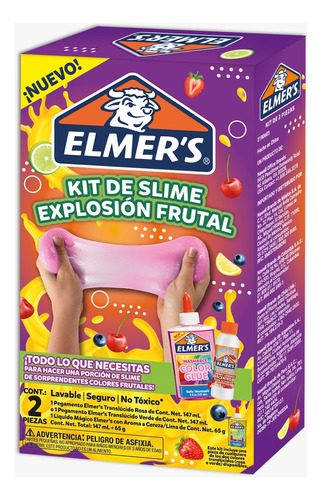 Kit De Slime Elmers Explosion Frutal - Set De 2 Piezas