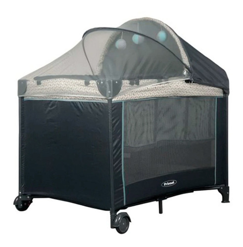 Cuna Corral 0-3 Años Gris Aqua Siesta 6003 L Prinsel