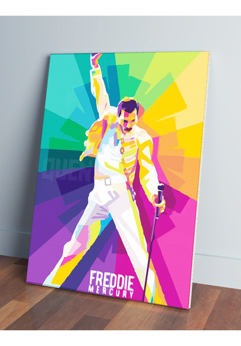 Cuadro Freddie Mercury 510 50x70 Mdf Memoestampados
