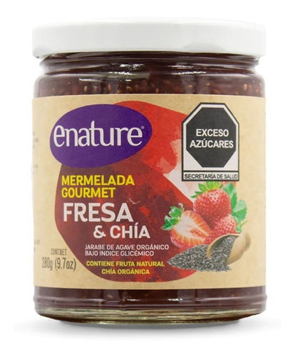 Mermelada Con Chía 280g Sabor Berries