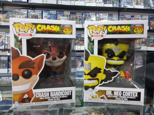 Funko Pop Crash Bandicoot + Dr. Neo Cortex Envío Gratis