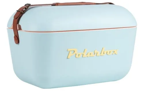comprar Conservadora Polarbox 20 Litros Portátil Retro Color Celeste Color celeste c\u002Fasa marron