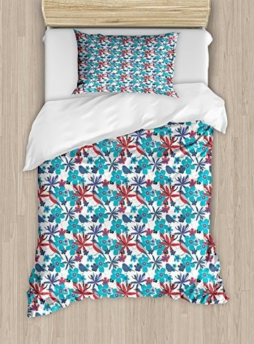 Fundas Para Edredones - Ambesonne Birds Duvet Cover Set