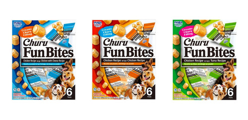 Churu Fun Bites Perros Variedades - Pack De 3 - Snack Premio