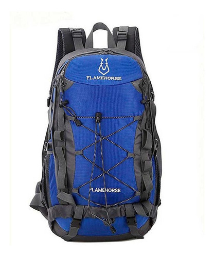 Mochila Trekking 45 Ltrs Impermeable Maleta Mano Senderismo Color Azul