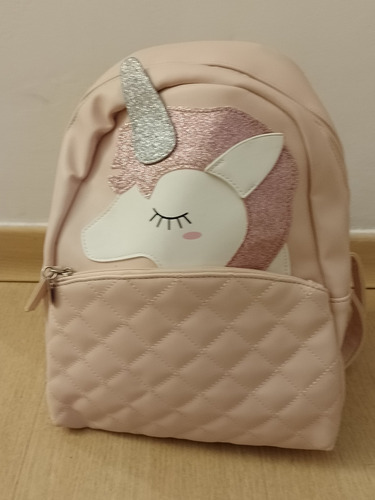 Mochila Infantil Unicornio. Hermosa, Usada Una Sola Vez.