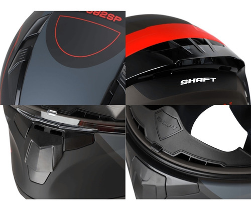 Casco Integral Shaft Ofture Visor Transparente