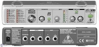 Behringer Mini Procesador Efectos Voces Fex800 Musicapilar
