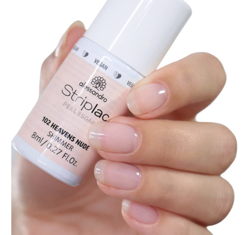 Alessandro Striplac Peel Or Soak Shimmer - 102 Heavens Nude