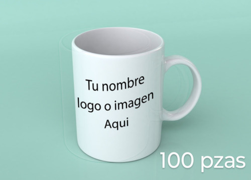 Taza Personalizada Con Logo O Imagen O Diseño 100 Piezas 