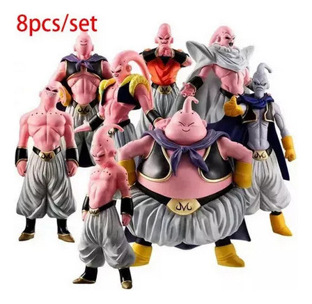 Set Figuras Majin Buu Transformaciones 8 Pzas Coleccionables (Usado)