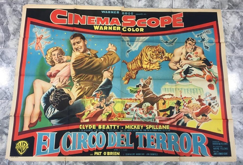 Afiche - Original El Circo Del Terror .1954