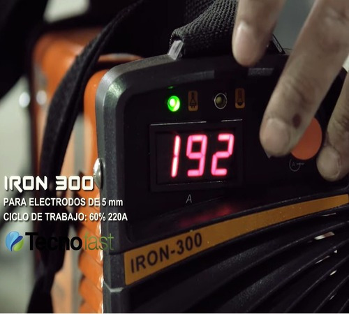 Soldadora Mma Inverter Iron-300 Lusqtoff 220 Amp Sinérgica