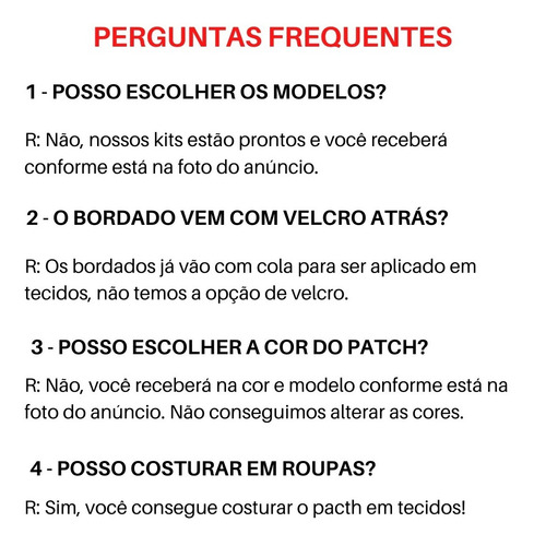 Imagem 5 de 5 de Kit Lote 6 Peças Bordados Patch Termocolantes Militar Roupas