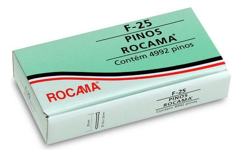 Pino F-25 P/ Pinador Pneumatico (caixa C/ 4992 Pinos) Rocama