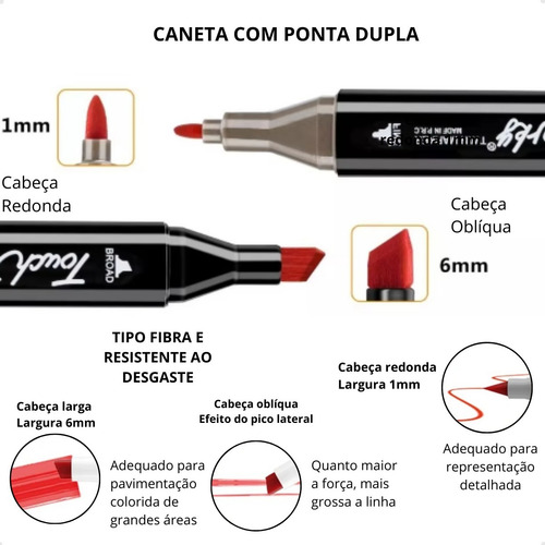 Kit 12 Marcadores Duplos + Livro De Colorir Comfy & Cozy Comfy & Fluffy No Estilo Tendencia Tik Tok Bobbie Goods Folhas Grossas 180g Com Acetato Capa Dura Laminada