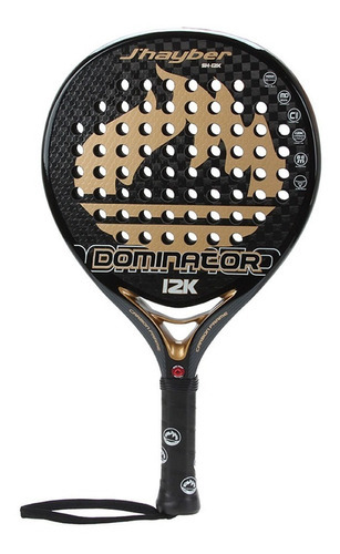 Paleta Padel Paddle J´hayber Importad Dominator 12k Prem Color Negro