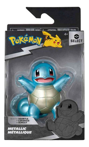 Squirtle Pokemon Metalic Figura 9cm