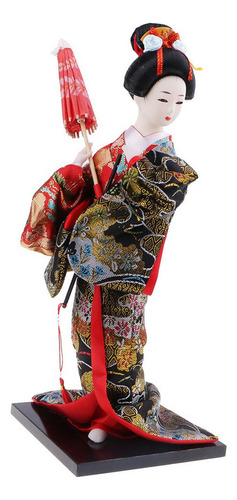 Brocade Gueixa Kabuki Figura
