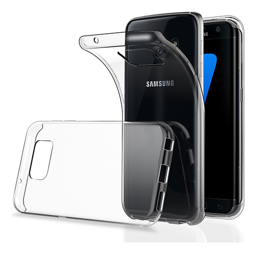 Funda Para Samsung S7 Edge Tpu 100% Transparente Antishock