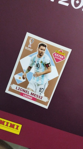 Lamina Panini Qatar 2022 Legend Bronze Lionel Messi
