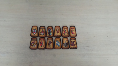 15 Imanes De Cuero Argentina Tango Bandera Gaucho Souvenir