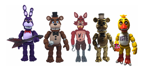 Combo 5 Five Nights At Freddy Bonnie Golden Foxy Chica Fnaf