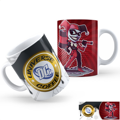 Taza Cerámica Harley Quinn Aa Calidad