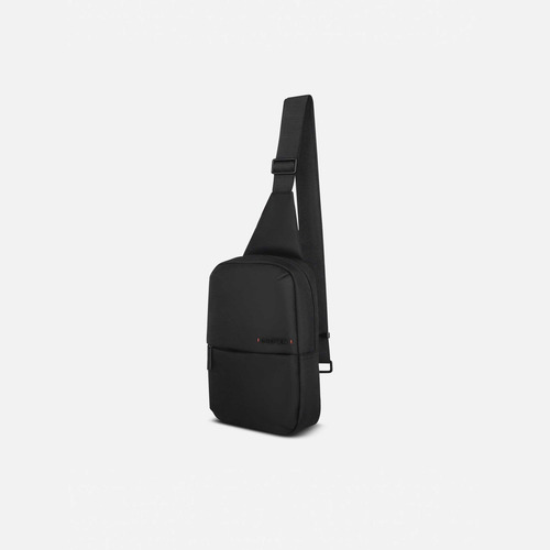 Sling Bag Barun Md Negro Diseño De La Tela Liso