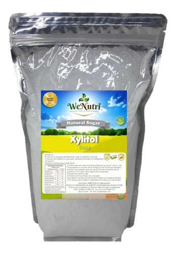 Xylitol Xilitol Cristal 1 Kg Wenutri Com Nota Fiscal