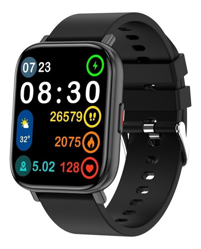 Reloj Smartwatch X-view Quantum Q1 Black Sin Malla Metalica 
