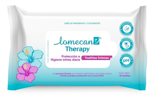 Lomecan V Therapy Toallitas Humedas Intimas 10 Unidades