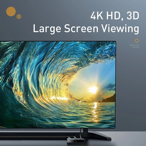 Imagem 3 de 6 de Switch Splitter Hdmi Matrix 4k 60hz 2x1 1x2 Bi-direcional