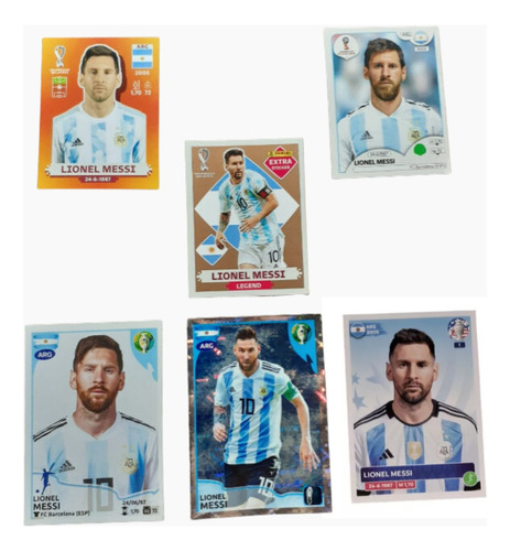 Figurita Messi Mega Colección Figuritas Copa America Mundial