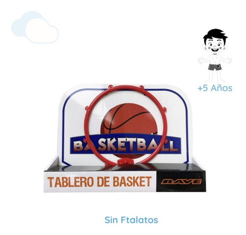 Imagen 3 de 6 de Mini Aro De Basquet Infantil Tablero Pelota Inflador Isakito
