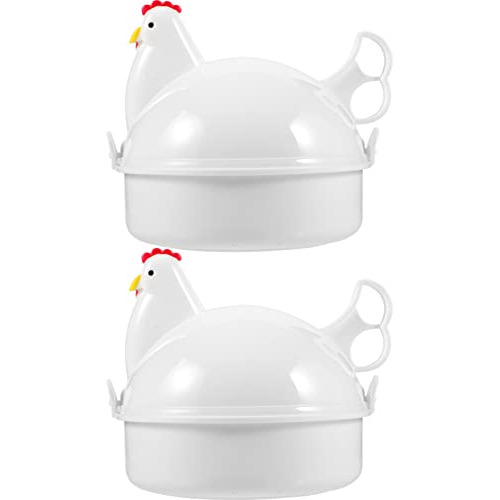 Hemoton Food Containers Snack Containers 2pcs Egg Shape...