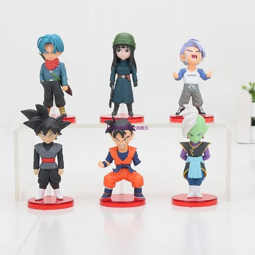 Dragon Ball Set De 6 Pcs Future Trunks Zamasu Wcf (Usado)