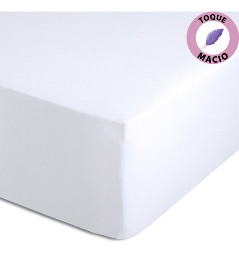 Lençol Queen Com Elástico 100%algodão Percal 130 Fios Dohler