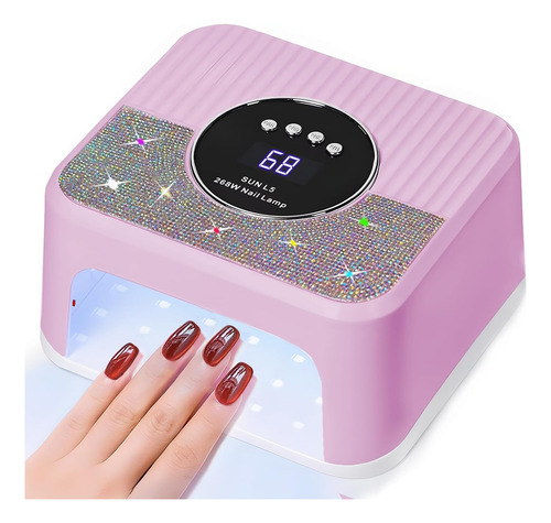 Lámpara De Uñas Uv Led Profesional 268w Secadora De Uñas