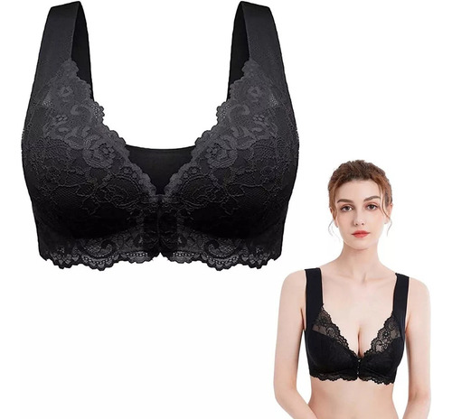 Sosten Dama Mayores Cierre Frontal 5d Shaping Push Up Bra